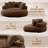 Wingback Bean Bag Chair – Corduroy, 350 lbs, Compression-Molded Foam-1082824783