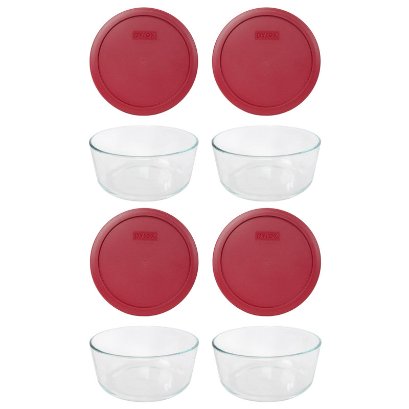 4 Cup Food Storage Container, Berry Red