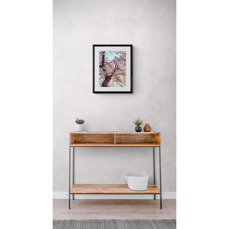 The Smithsonian Castle Print by Scott Wurzel, Black Framed Paper, 20" H x 16" W