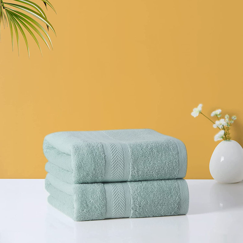 Ensemble de serviettes 2 pièces, Vert