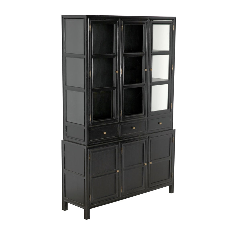 Colonial Dining Cabinet, Hand Rubbed Black