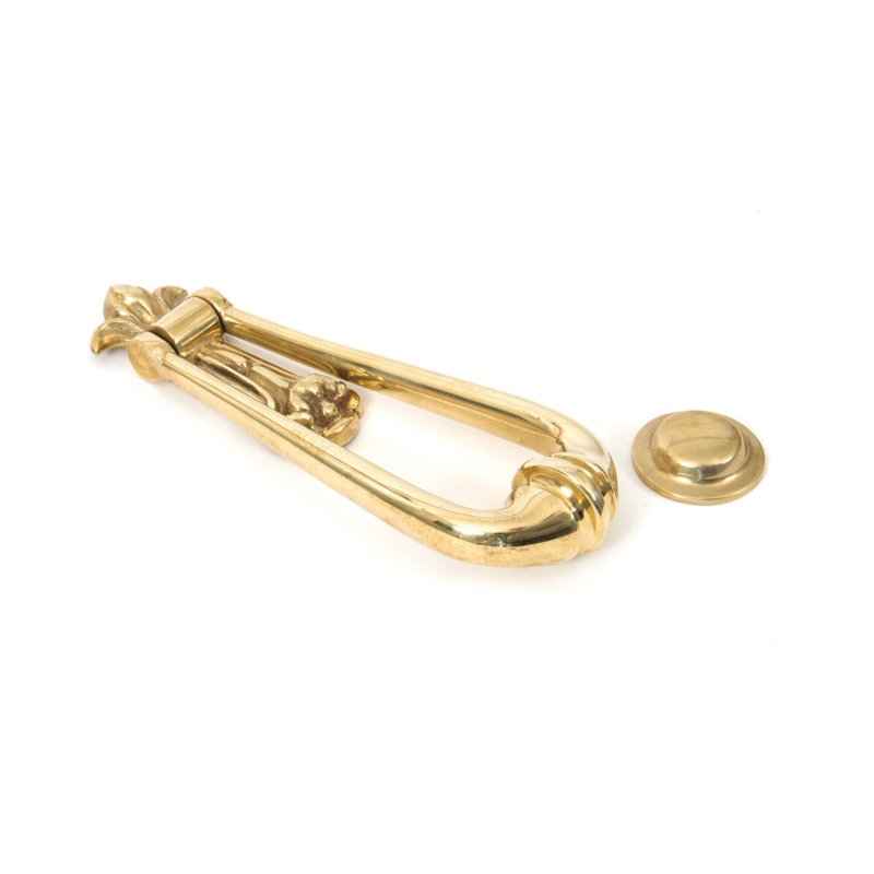 Loop Door Knocker, Polished Brass