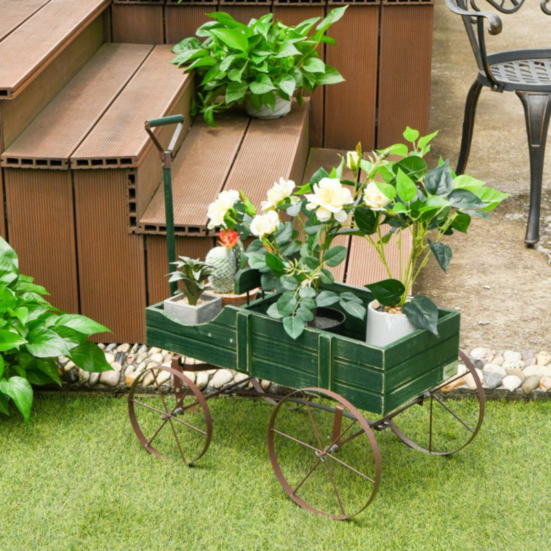 Jardinière surélevée Chasitty Wheel, Vert