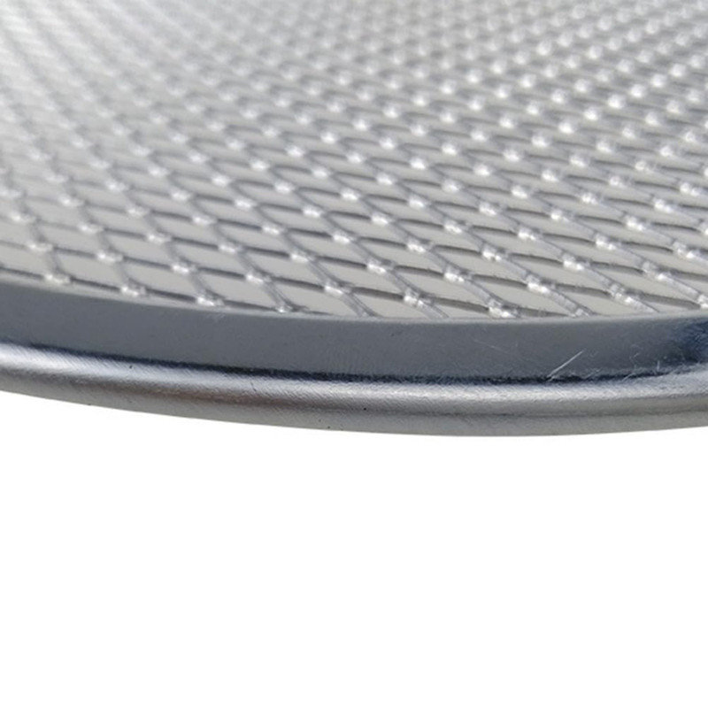 Grille à pizza en acier inoxydable, plateau de cuisson non en aluminium pour une chaleur uniforme, outil de cuisine pour pizza maison et pain plat