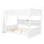 Lit superposé avec armoires de rangement et ports USB-444621840