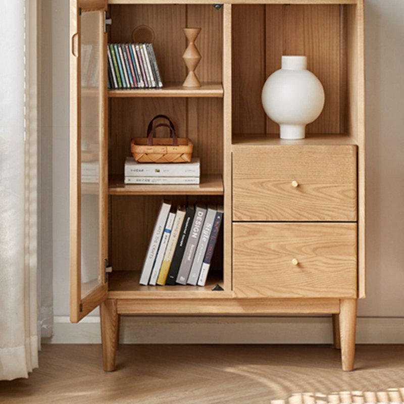 Armoire de rangement simple pour le salon, Brun