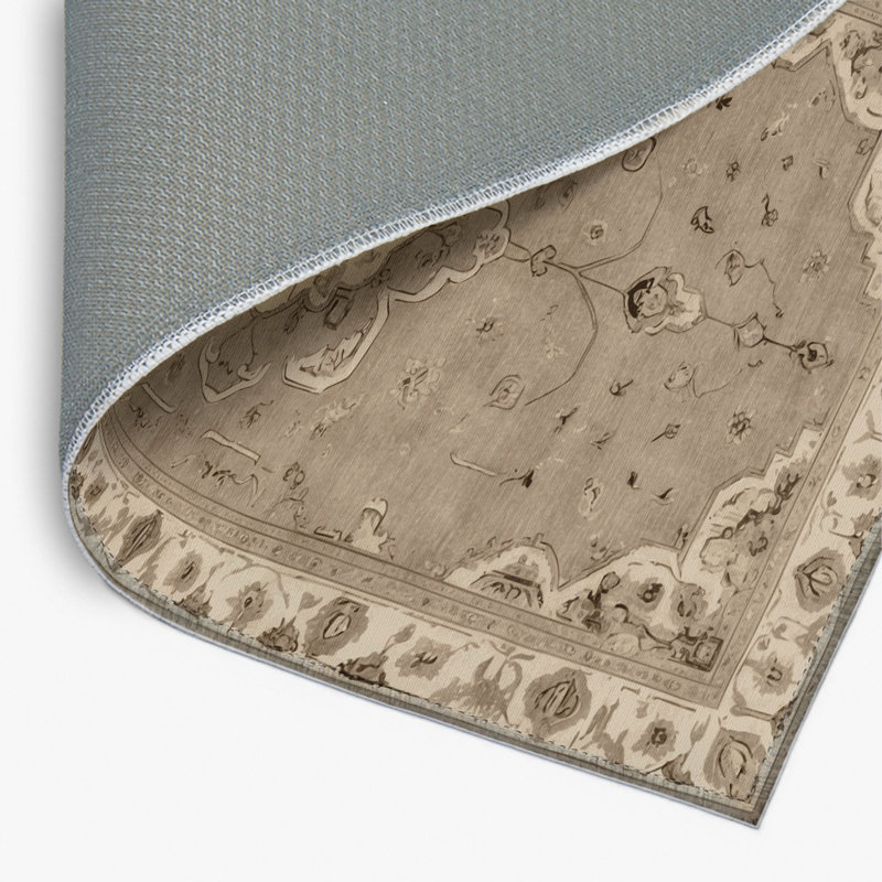 Tapis gris d'intérieur et d'extérieur Tabriz, Rectangulaire 2 pi x 3 pi