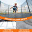 Trampoline de 10 pi avec filet de sécurité, trampoline d'extérieur avec tapis de saut robuste et rembourrage pour enfants et adultes
