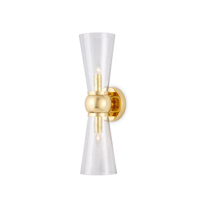 Byford 2 - Light Bath Sconce, Polished Brass