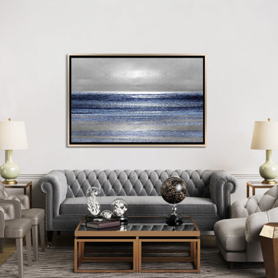 «Silver Seascape II» par Michelle Matthews - Impression sur toile