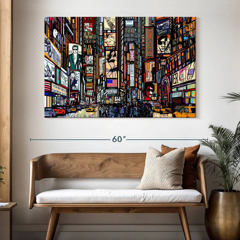 Lynelle New York City Bustle, 34" H x 51" W