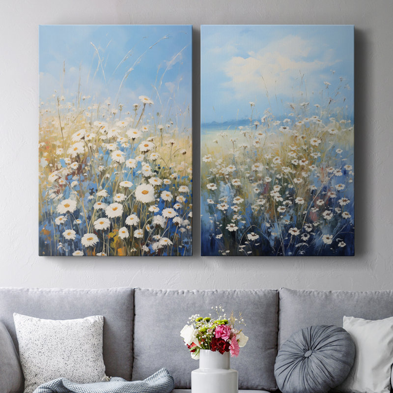 Toile tendue FLORAL Series I-Premium Gallery - Prêt à accrocher, H 27 po x l 36 po