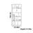 Pure solid wood high quality bookcase
