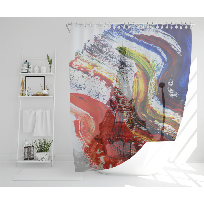 Dilraj Polyester Shower Curtain Set