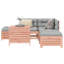 6 Piece Garden Sofa Set Solid Wood Douglas Fir