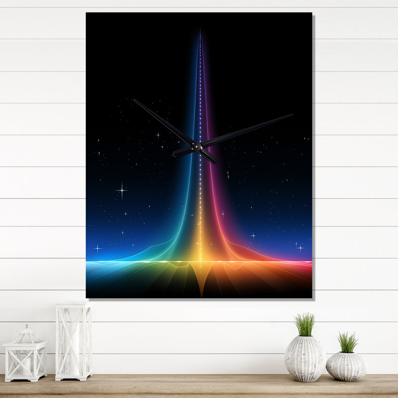 Horloge murale Singularity Consciousness Ascension IV, H 32 po x l 16 po x P 1 po