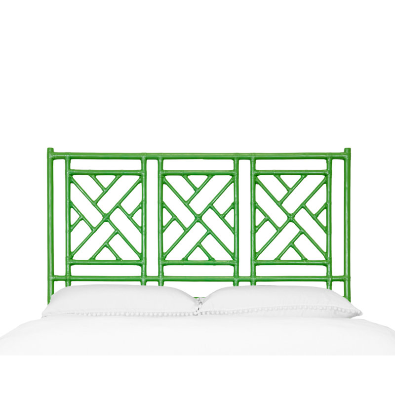 Tête de lit Chippendale à cadre ouvert, Grand lit, Vert vif