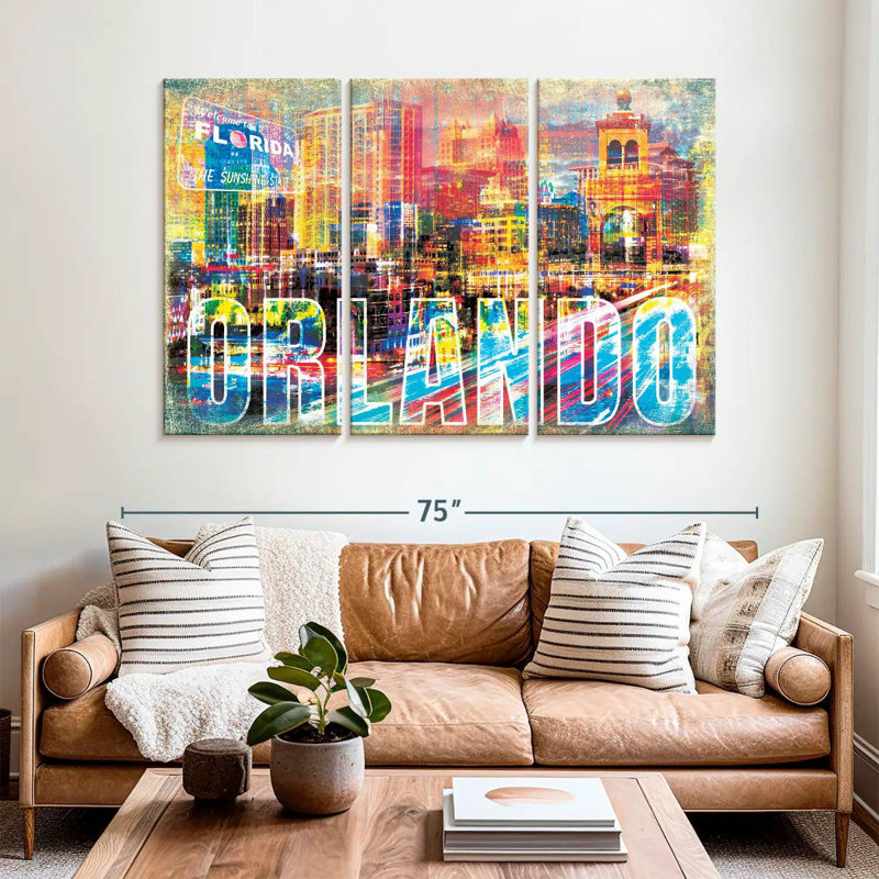 Nicci Orlando, paysage urbain grunge, H 42 po x l 65 po