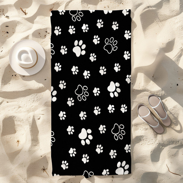  Serviette de plage en microfibre légère, absorbante et sans décoloration, 30 po x 60 po, Sugar Skull Floral