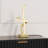 Golden Swirl 12W LED Table Lamp 16 in. - 3000K Warm Glow- Touch Dimming