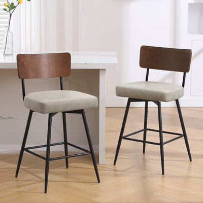 Swivel Upholstered Counter & Bar Stool
