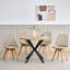 Dining Chairs - Nordic Style Dining Chair - Mesh Backrest - Solid Wood Legs-342771804-367318923