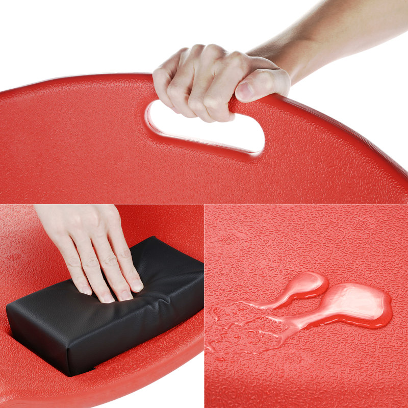 Tapis roulant 48 po robuste à profil bas avec appui-tête rembourré (rouge), Rouge
