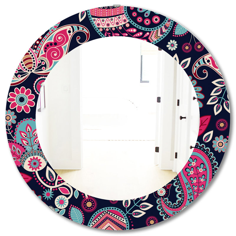 Miroir mural Obsidian Bloom 18 Bohemian and Eclectic, H 31,5 po x l po