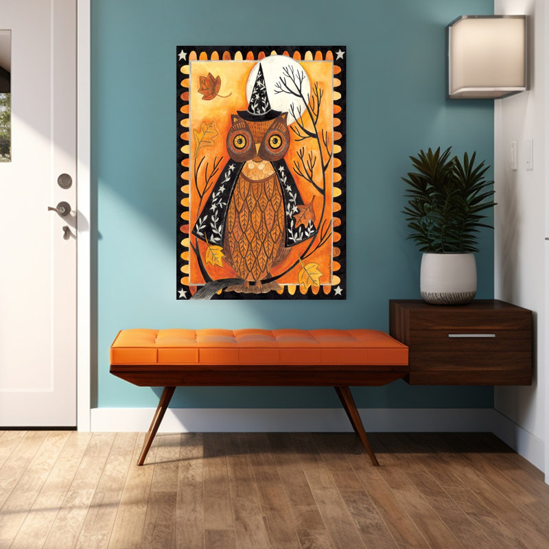 Chouette sorcière d'automne, H 48 po x l 32 po