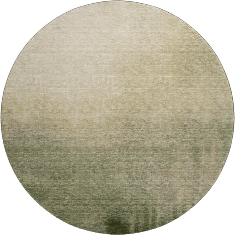 Tapis dégradé de qualité supérieure Mayfield AMF2420, Olive, Rond 8 pi