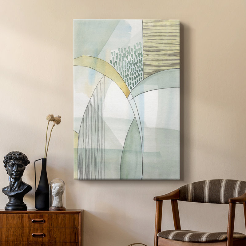 Mint Reflection I - galerie sur mesure, H 27 po x l 18 po