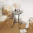 Patio Side Table with Dual-Use Shelf