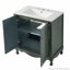 Armoire de meuble-lavabo 30 po avec lavabo en céramique, tablettes réglables
