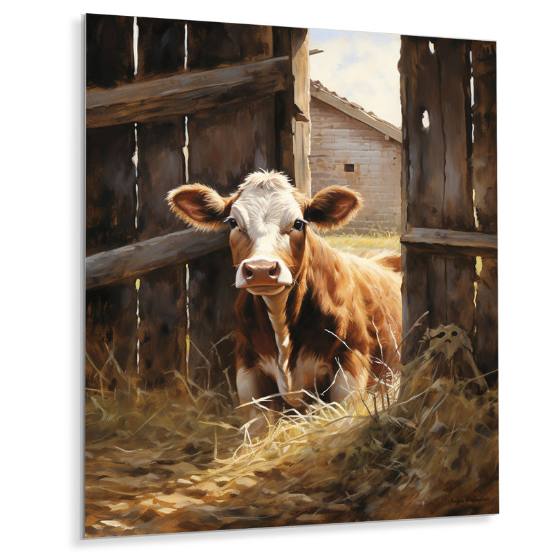 Vache rustique II, H 32 po x l 24 po x P 1 po