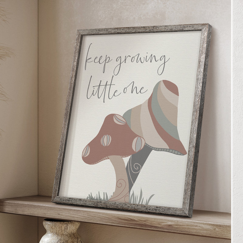 Keep Growing Framed Print - Solid Wood, 21" H x 17" W