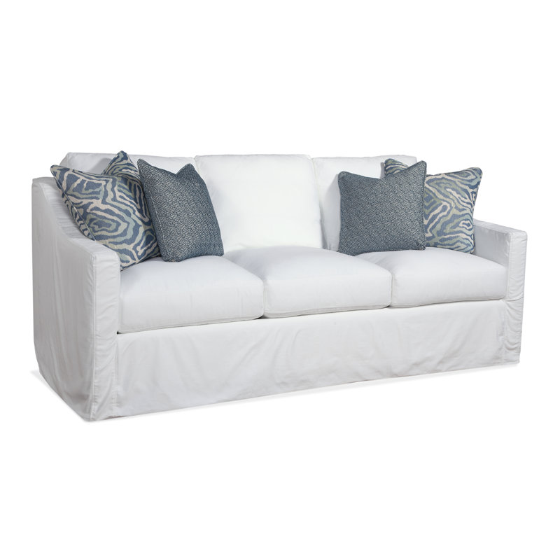 Oliver Slipcovered Sofa, Basic Navy;0317-61