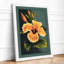 Golden Hibiscus Botanical - Framed Print-981866673-981866687