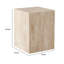 Table de bout d'appoint Rey, piédestal carré en marbre naturel de 15 pouces-115291629
