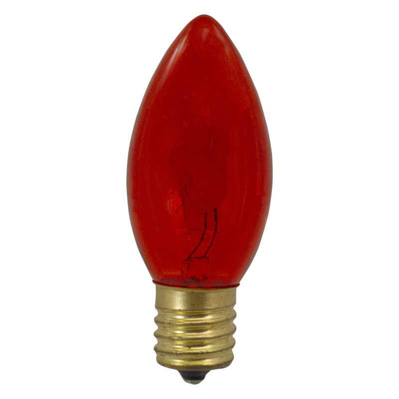 Orange C9 Transparent Christmas Replacement Bulbs