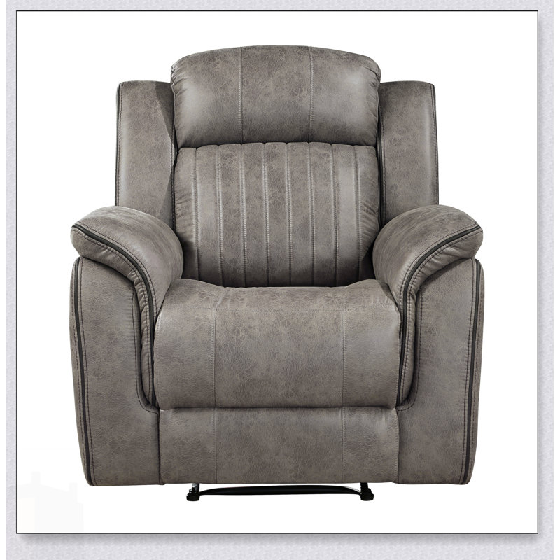 Fauteuil inclinable Classic Sandy Brown avec confort moelleux, accoudoirs coussinés et structure en bois massif pour les salons luxueux