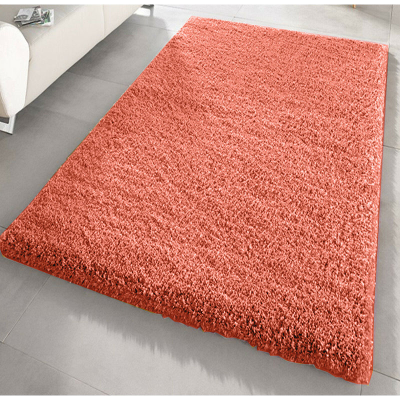 Kailum Solid Colour Shag Area Rug, Rectangle 80 x 150cm