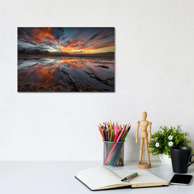 Fire In The Sky 1 Piece Wall Art on Canvas
