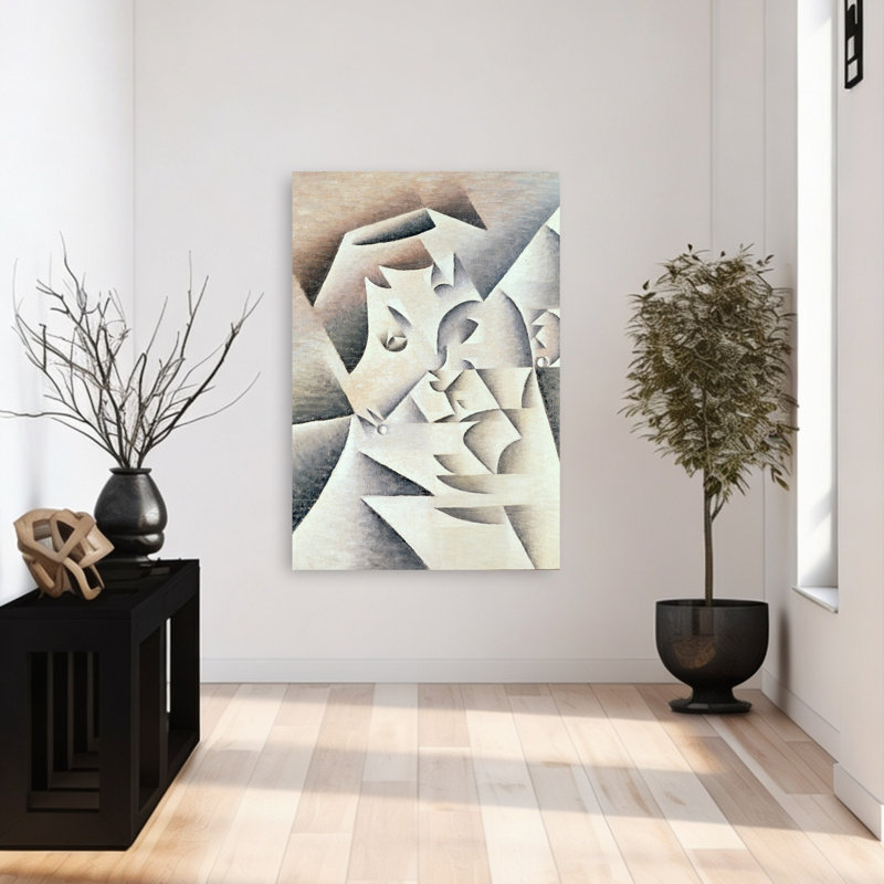 Mère de l'artiste, 1912 - Estampe d'art mural abstraite contemporaine, 48" H x 32" W