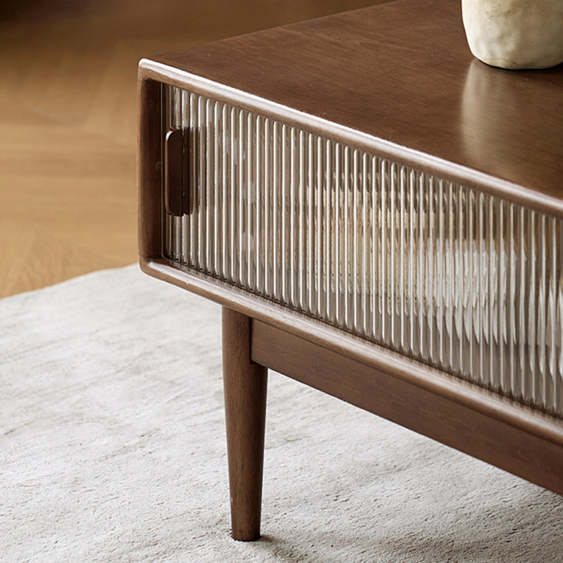 Table basse haut de gamme avec rangement de luxe, H 16,53 po x L 47,24 po x l 22,04 po