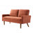 European Style Velvet Loveseat Sofa with Sleek Design-1037995330