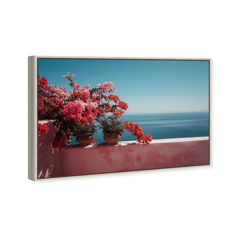 Roseate Horizon Print by Oliver Gal, 25"H x 17"W, Silver Floater Frame