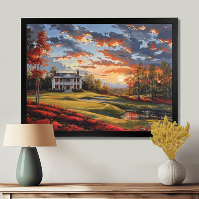 Autumn Country Club Charm II - Art mural de Country clubs