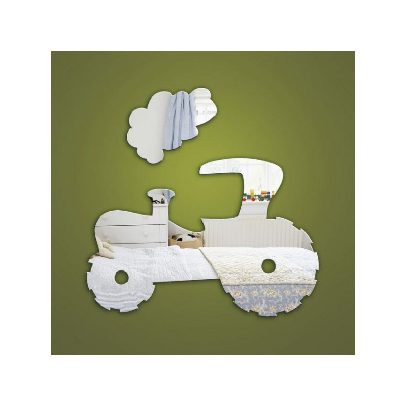 Flat Wall Mirror, 20 cm H x 30 cm W x 0.3 cm D