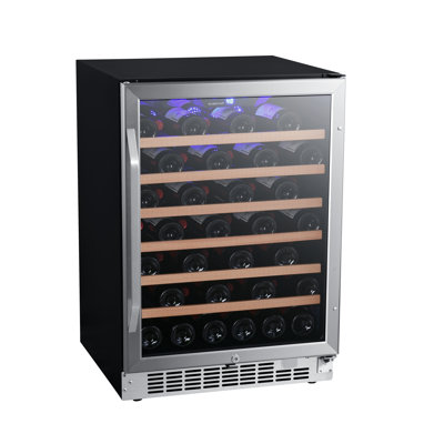 EdgeStar Single Zone 24.312'' Built-In 53 Bottle Wine Refrigerator with Reversible Door