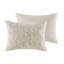 Ensemble 3 pièces d'édredon surdimensionné 100% beige